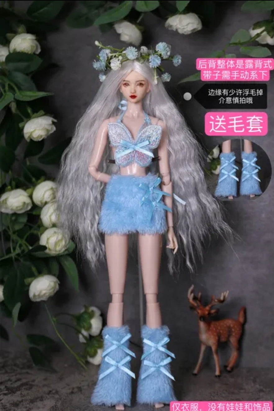 Plush Outfit With Matching Foot Cover