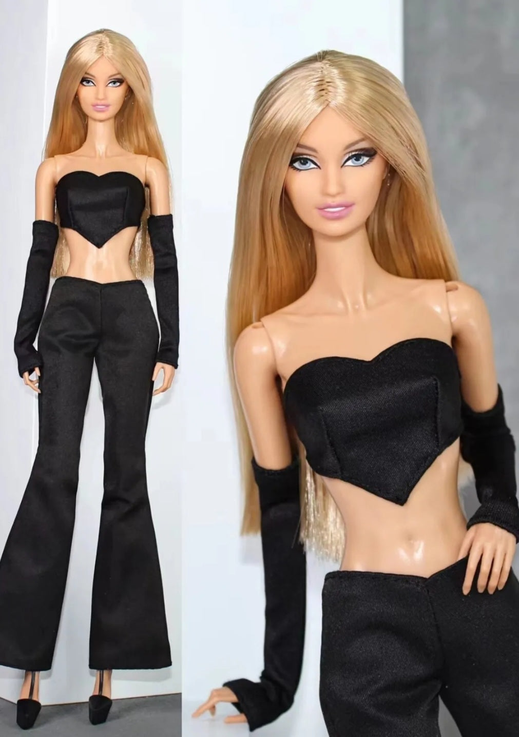 Short top & Bell Bottom Pants