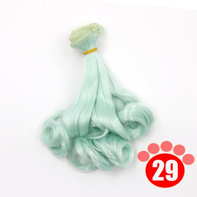 BJD Doll Wig DIY 15*100CM 25*100CM doll hair for 1/3 1/4 1/6 1/12 Gradient Color ()Free Shipping)