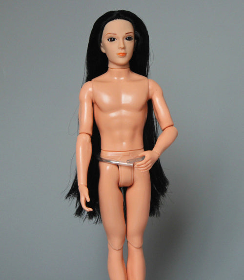 3D Eyes Boy Doll / with 14 joint moveable / Long Hair Nude Naked Doll boyfriend for Barbie Boy Bridegroom OB Ken Doll Gift Toy