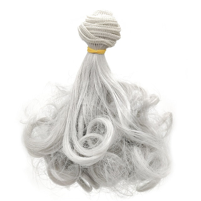 BJD Doll Wig 15*100cm Big Wave Russian Handmade Hair