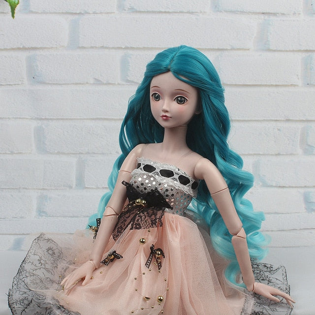 BJD Doll Wig - Ombre Color Doll Hair Wigs For SD MSD BJD