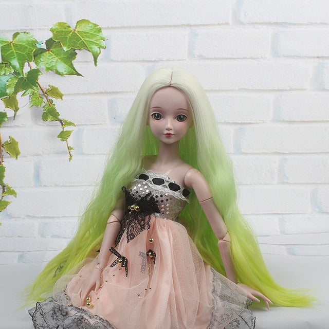 BJD Doll Wig - Ombre Color Doll Hair Wigs For SD MSD BJD
