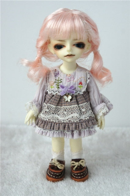 BJD Doll Wig, Synthetic mohair doll wig for 1/12 1/8 1/6 doll Size 4-5inch 5-6inch 6-7inch