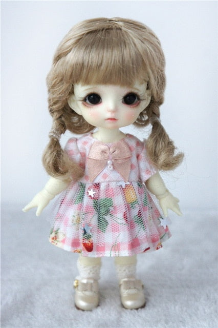 BJD Doll Wig, Synthetic mohair doll wig for 1/12 1/8 1/6 doll Size 4-5inch 5-6inch 6-7inch