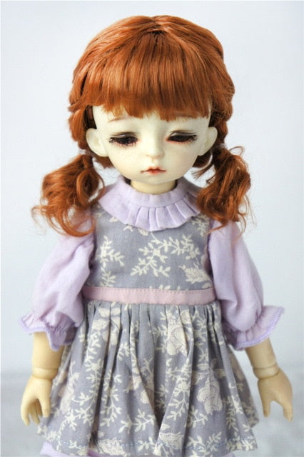 BJD Doll Wig, Synthetic mohair doll wig for 1/12 1/8 1/6 doll Size 4-5inch 5-6inch 6-7inch