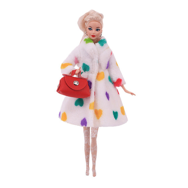7Pcs/Set Barbies Cloth For Barbie Doll 11.5 Inch 30Cm 1/6 BJD Blythe Toy