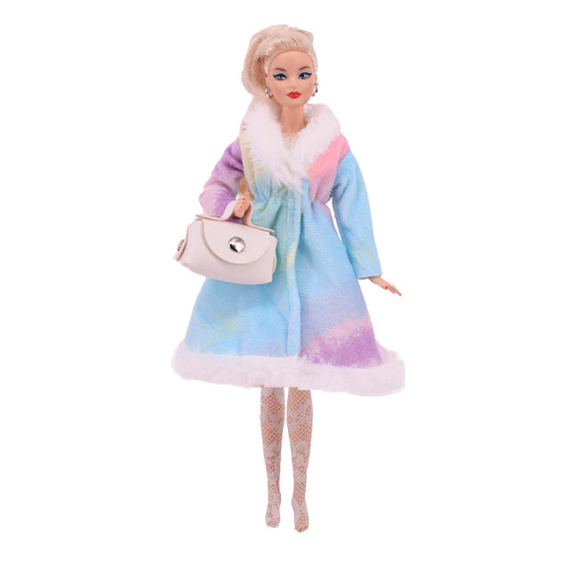 7Pcs/Set Barbies Cloth For Barbie Doll 11.5 Inch 30Cm 1/6 BJD Blythe Toy