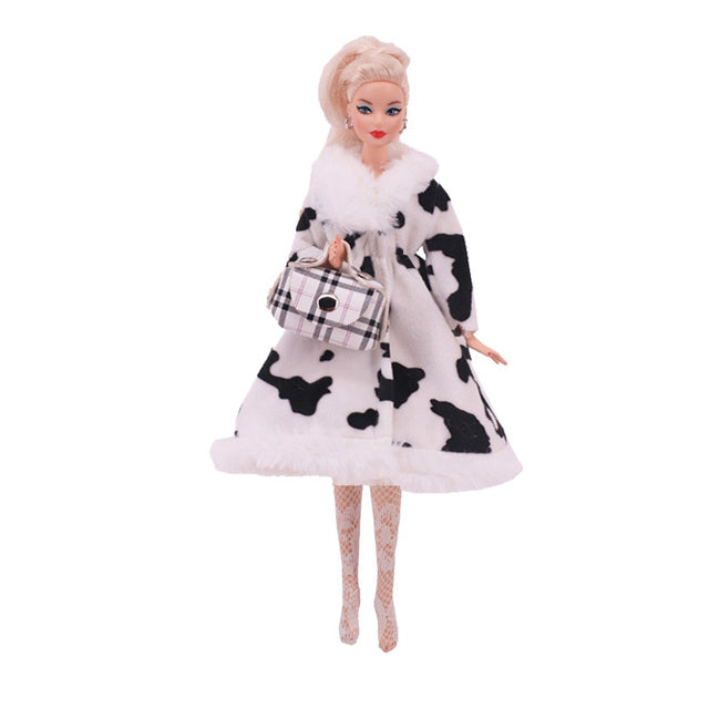 7Pcs/Set Barbies Cloth For Barbie Doll 11.5 Inch 30Cm 1/6 BJD Blythe Toy