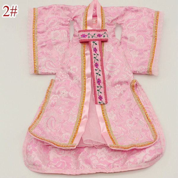 Handmade Chinese Ancient Costume HanFu Girl Dresses Doll Clothes for Barbie Kurhn 30cm 1/6 Bjd Doll Accessories Toys For Kids