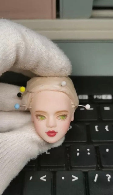 30cm Original FR kissmela head FR doll heads Fashion license head quality doll heads girls Dressing DIY toy parts