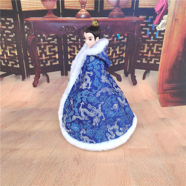 1/4 1/3 Chinese Style Cloak 30cm BJD Doll Clothes Cape Overcoat Mantle Big Hide Cover Clothing Outfit for Barbie Dolls Accessory