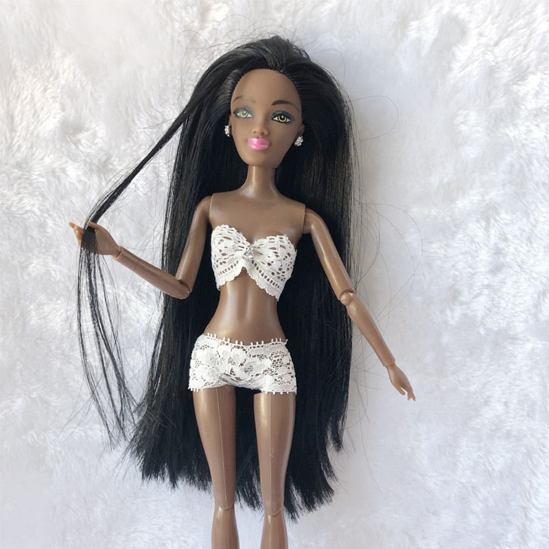 BJD 1/6 Nude Doll with Head Hair and Cloth 11 Joint 12 Joint Doll 29cm 1/6 Doll for Girl Gift Doll Accessories