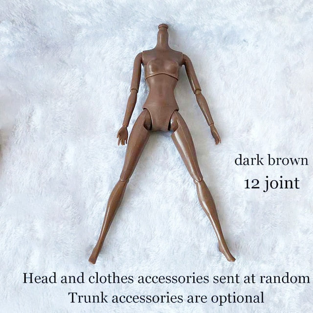 BJD 1/6 Nude Doll with Head Hair and Cloth 11 Joint 12 Joint Doll 29cm 1/6 Doll for Girl Gift Doll Accessories