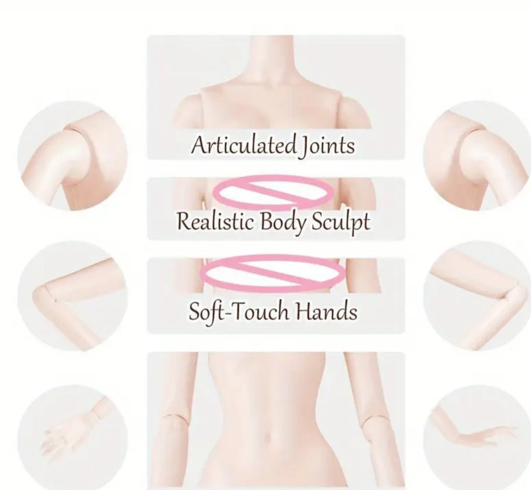 Collectible Fashion Model Gold-Blonde Doll 12.5" (1/6)) (Copy) (Copy)