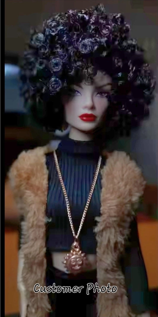 Beautiful SuperModel: Black Hair 12.5" BJD