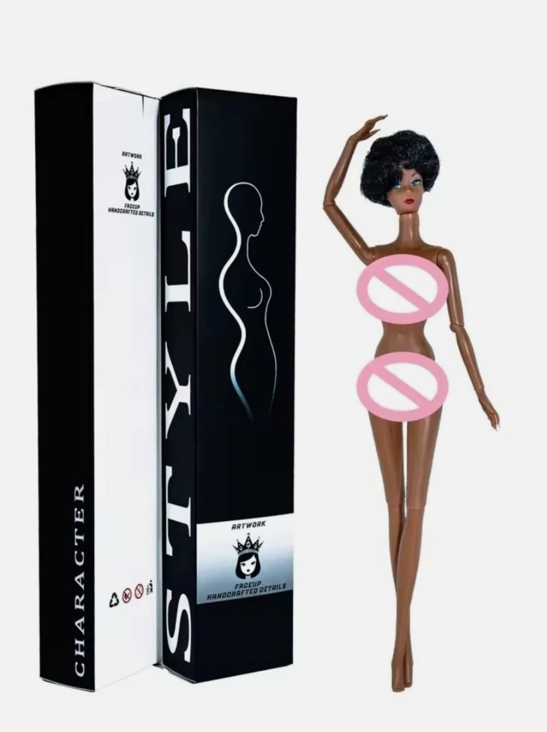 Gorgeous SuperModel: Black Hair 12.5" BJD (Copy)