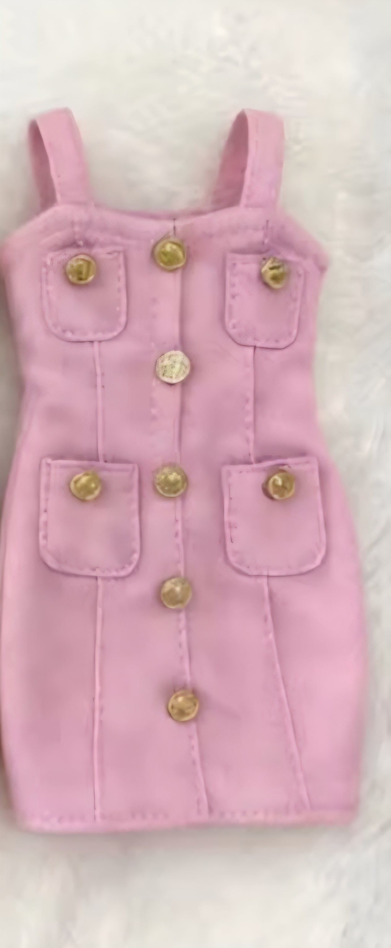 Pink Balmain Inspired Mini Dress
