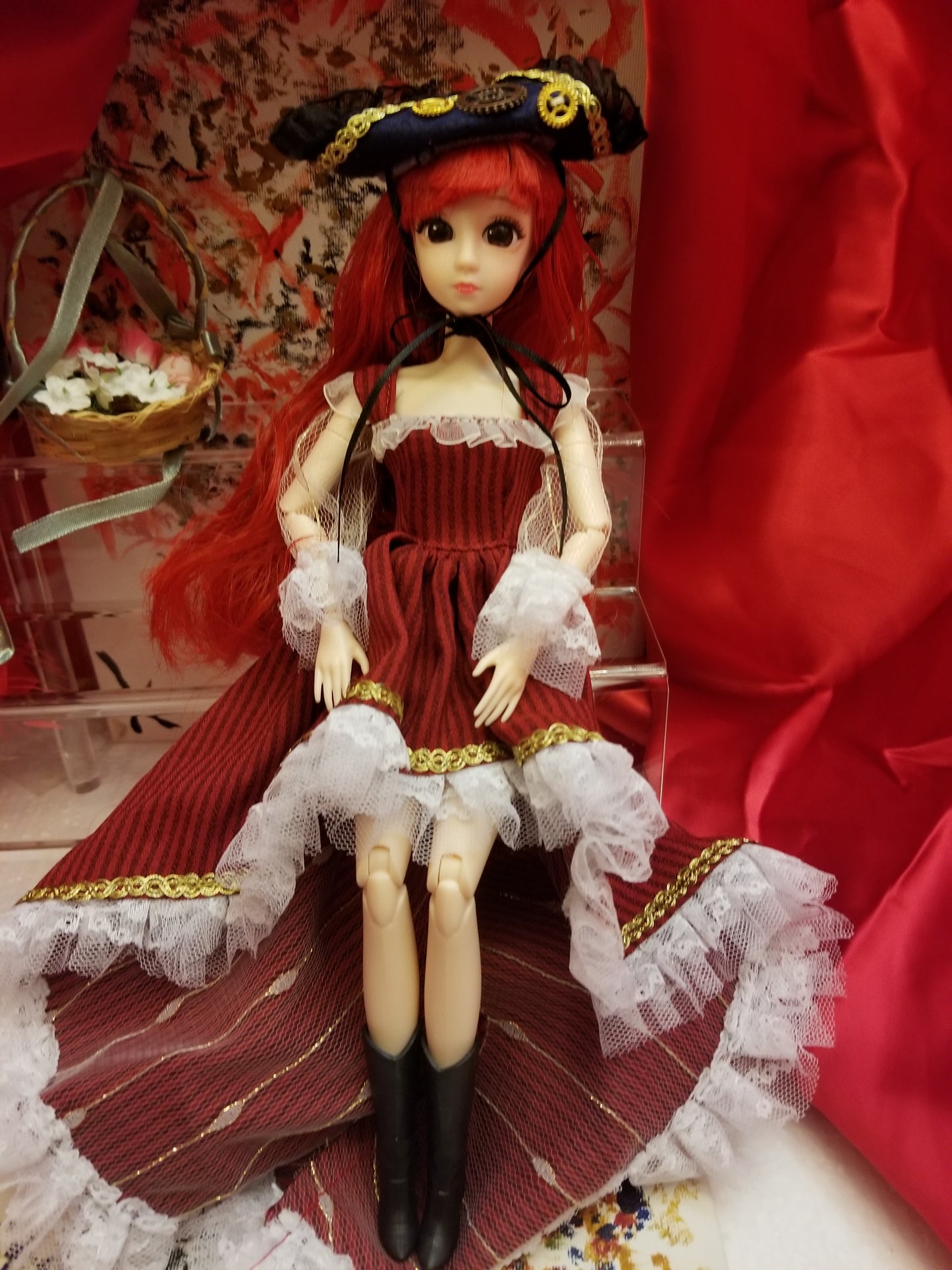 Red Robyn "The Lil Pirate" (11.5inch BJD) With Costume