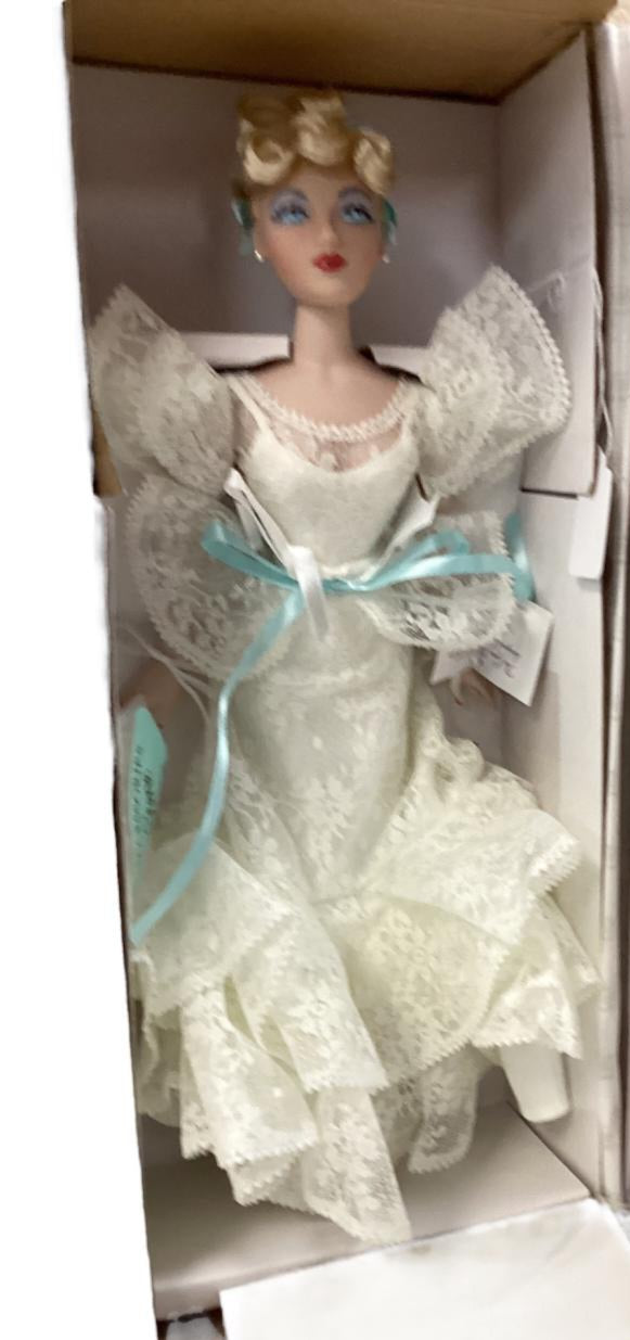 5th Anniversary 2000 "Lovely In Lace." NIB, COA's.