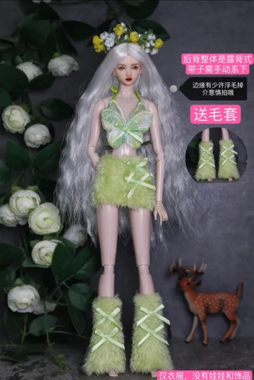 Plush Outfit With Matching Foot Cover