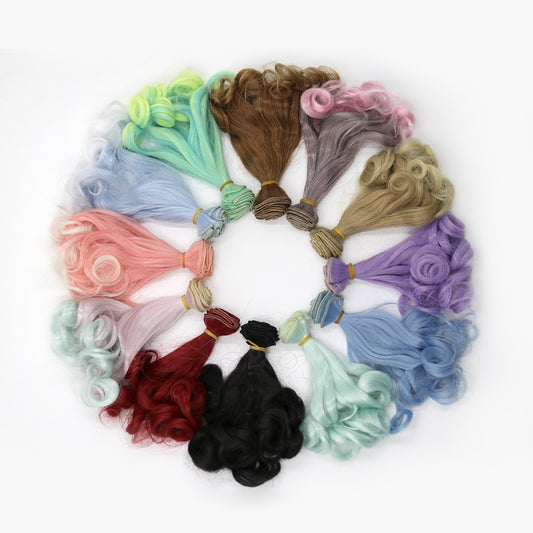 BJD Doll Wig  DIY  15*100CM  25*100CM doll hair for 1/3 1/4 1/6 1/12  Gradient Color ()Free Shipping)