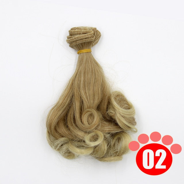 BJD Doll Wig  DIY  15*100CM  25*100CM doll hair for 1/3 1/4 1/6 1/12  Gradient Color ()Free Shipping)