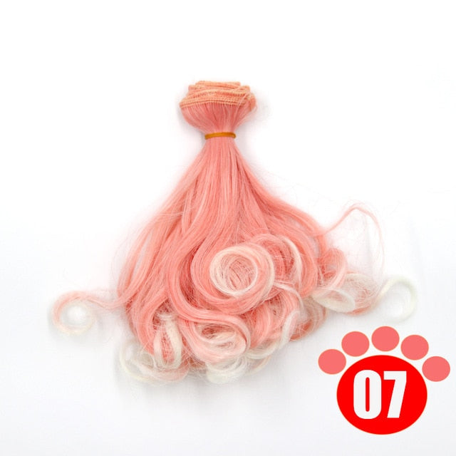 BJD Doll Wig  DIY  15*100CM  25*100CM doll hair for 1/3 1/4 1/6 1/12  Gradient Color ()Free Shipping)