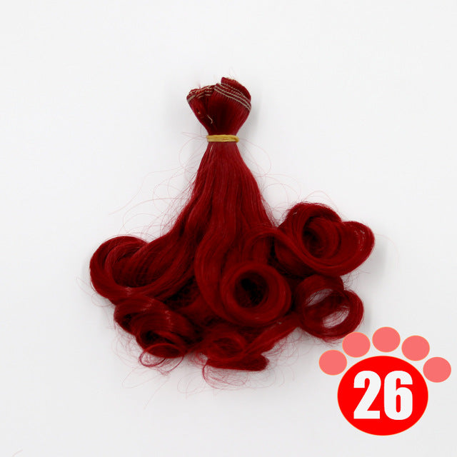 BJD Doll Wig  DIY  15*100CM  25*100CM doll hair for 1/3 1/4 1/6 1/12  Gradient Color ()Free Shipping)