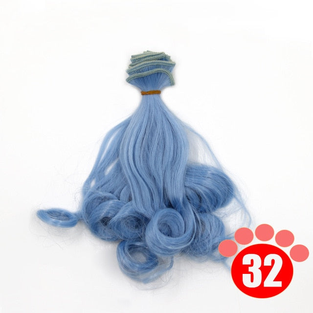 BJD Doll Wig  DIY  15*100CM  25*100CM doll hair for 1/3 1/4 1/6 1/12  Gradient Color ()Free Shipping)