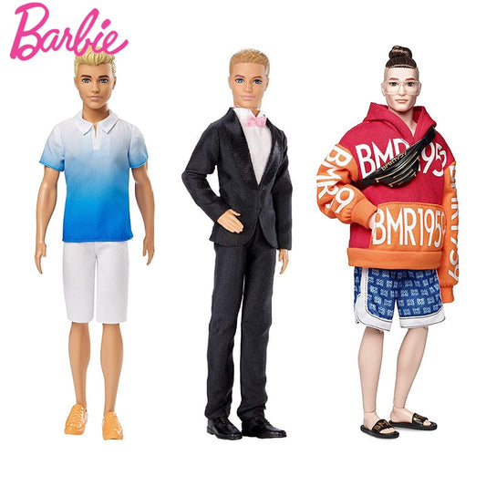 Original Barbie Dolls Ken the Boyfriend Series Barbie BJD Dolls  Boyfriend Barbie ken House Dressing Up Kids Toys