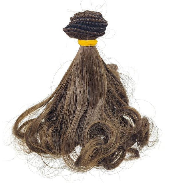 BJD Doll Wig 15*100cm Big Wave Russian Handmade Hair