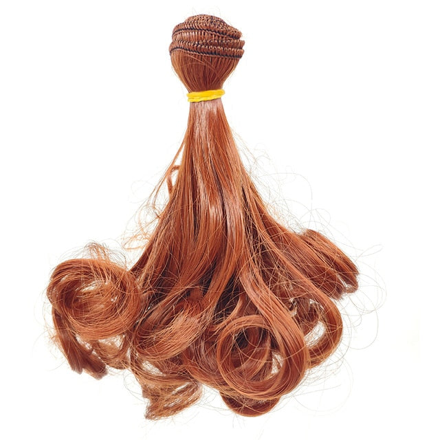 BJD Doll Wig 15*100cm Big Wave Russian Handmade Hair