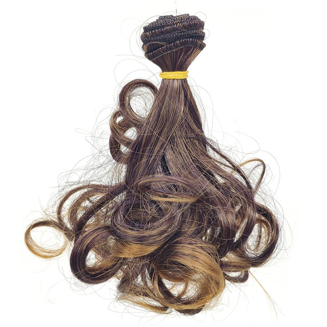 BJD Doll Wig 15*100cm Big Wave Russian Handmade Hair