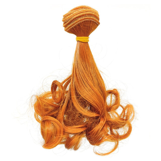 BJD Doll Wig 15*100cm Big Wave Russian Handmade Hair