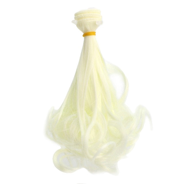 BJD Doll Wig 15*100cm Big Wave Russian Handmade Hair