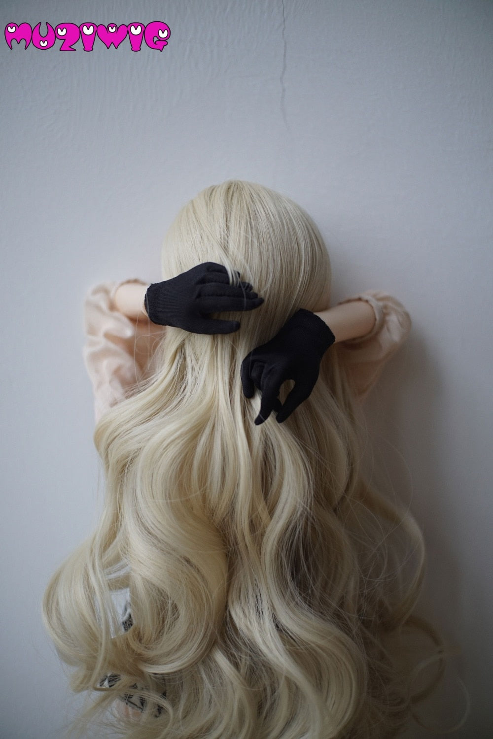 BJD Doll Wig Light Blonde Long Loose Wavy for 1/3 1/4 1/6 BJD (Free Shipping)