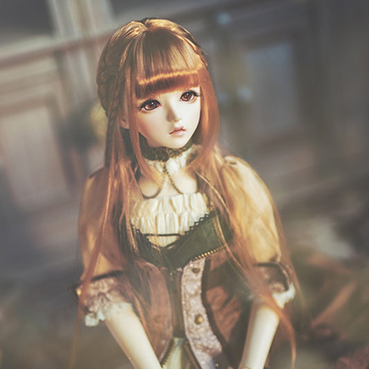BJD Doll Wig for 1/3 1/4 1/6 Mohair Fashion Wire With Braid