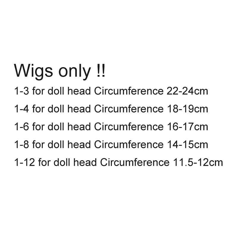 BJD Doll Wig, high temperature fiber hair BJD SD1/3 1/4 1/6 1/8 1/12 doll wig  instant noodles roll doll wig