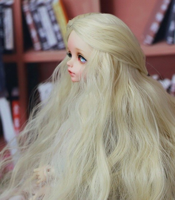 Bjd SD Doll Wig 1/3 1/4 1/6 1/8,  Long Wavy For BJD