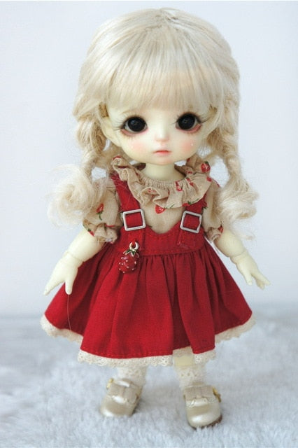 BJD Doll Wig, Synthetic mohair doll wig for 1/12 1/8 1/6 doll Size 4-5inch 5-6inch 6-7inch
