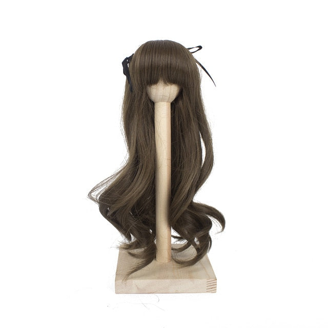 BJD Doll Wig, SD, 1/3 1/4, DIY wig 2 colors ponytail