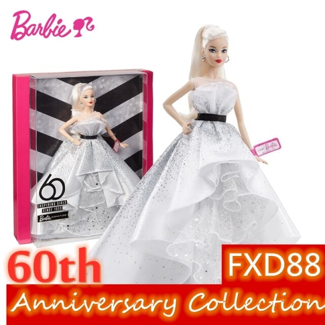 Original Barbie Signature Dolls Anniversary Classic Toys Limited Collection Fashion Dolls for Kids Girl Birthday Gift GHT54