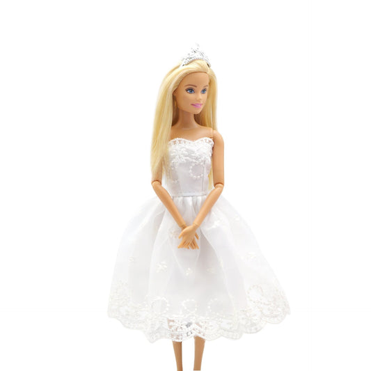 Princess Dress for Barbie Blyth 1/6 MH CD FR SD Kurhn BJD Doll Clothes Accessories