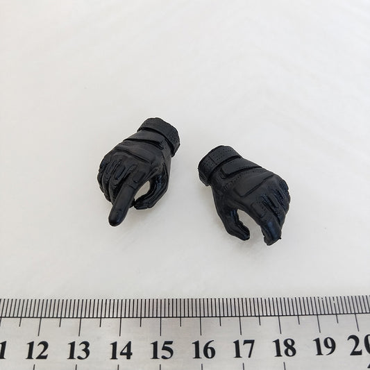 1/6 Scale Black Tactical Hand Types Hand Gloves Models for 12&#39;&#39;Body DIY Accessories