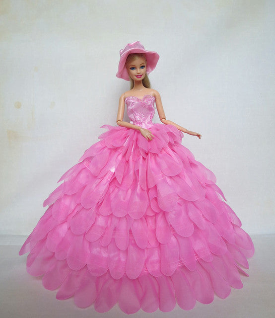1/6 BJD Clothes For Barbie Clothes Fashion Wedding Dress For Barbie Doll Outfits Party Gown 11.5
