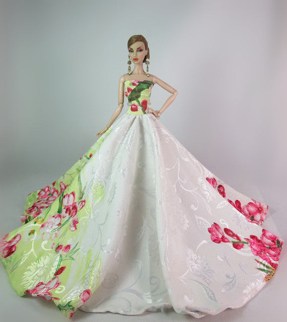 1/6 BJD Clothes For Barbie Clothes Fashion Wedding Dress For Barbie Doll Outfits Party Gown 11.5