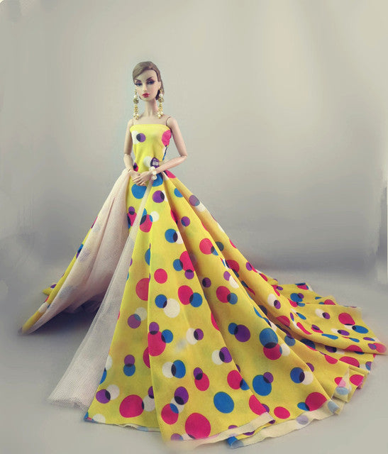 1/6 BJD Clothes For Barbie Clothes Fashion Wedding Dress For Barbie Doll Outfits Party Gown 11.5