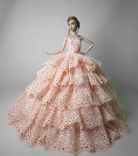 1/6 BJD Clothes For Barbie Clothes Fashion Wedding Dress For Barbie Doll Outfits Party Gown 11.5