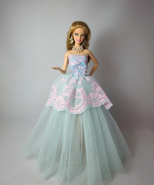 1/6 BJD Clothes For Barbie Clothes Fashion Wedding Dress For Barbie Doll Outfits Party Gown 11.5
